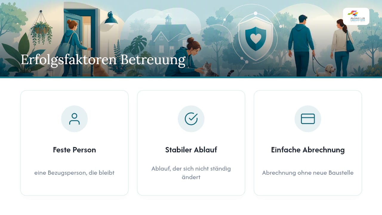 Drei Faktoren für eine reibungslose Haustierbetreuung